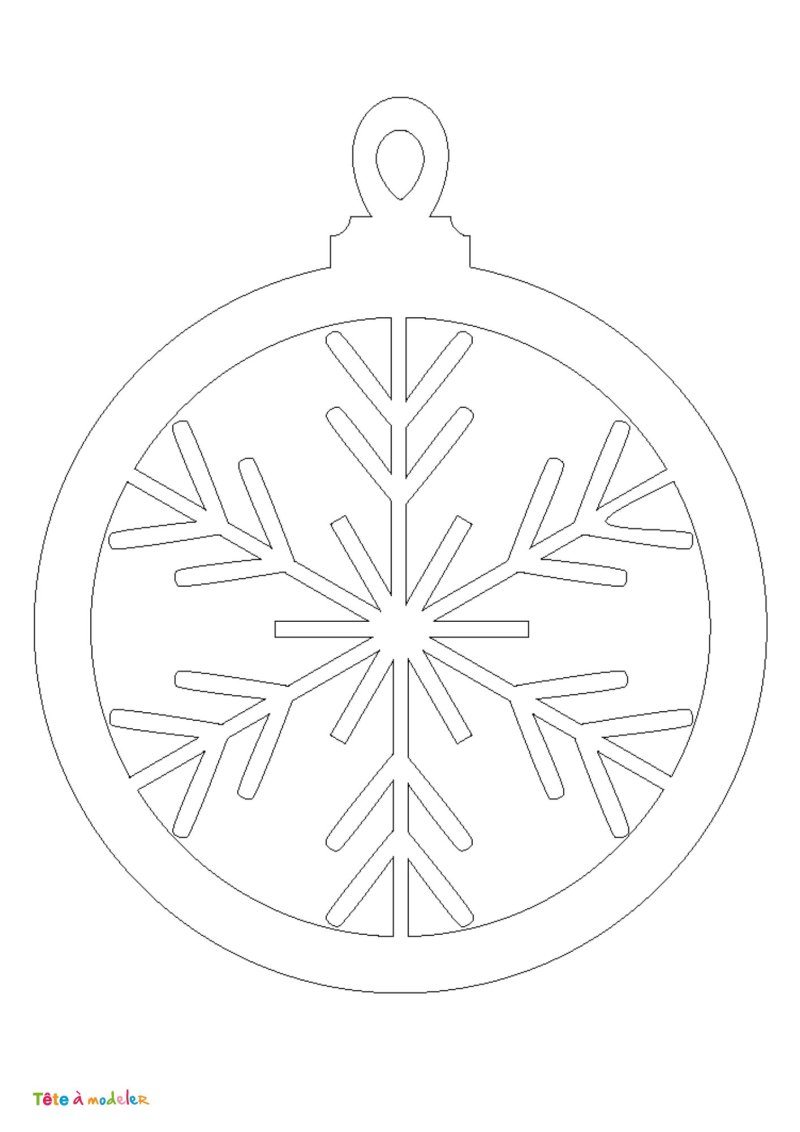 Coloriage d'un flocon de neige fond blanc