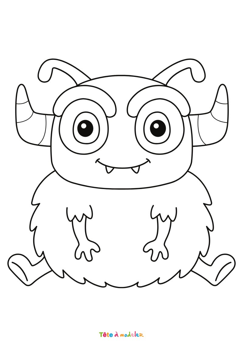 Coloriage d'un monstre rapide