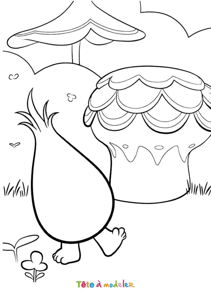 Coloriage d'un troll en pdf