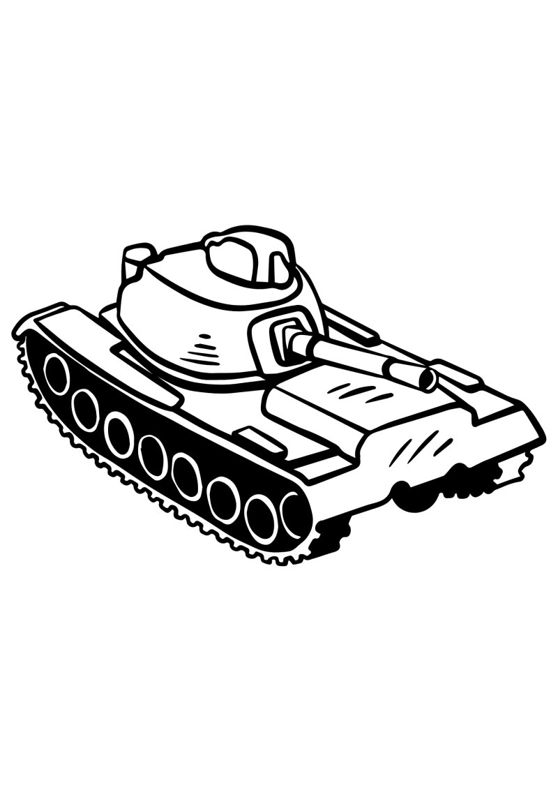 Coloriage d'un véhicule militaire