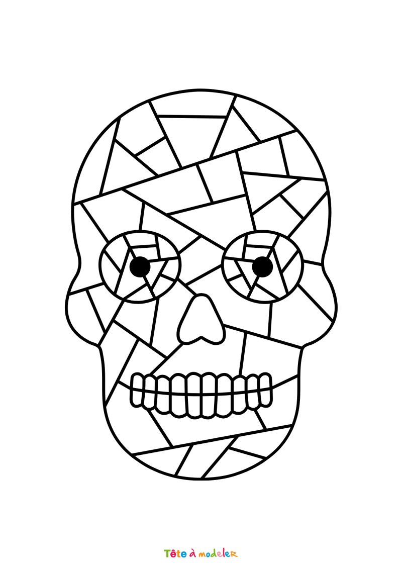 Coloriage d'une calaveras