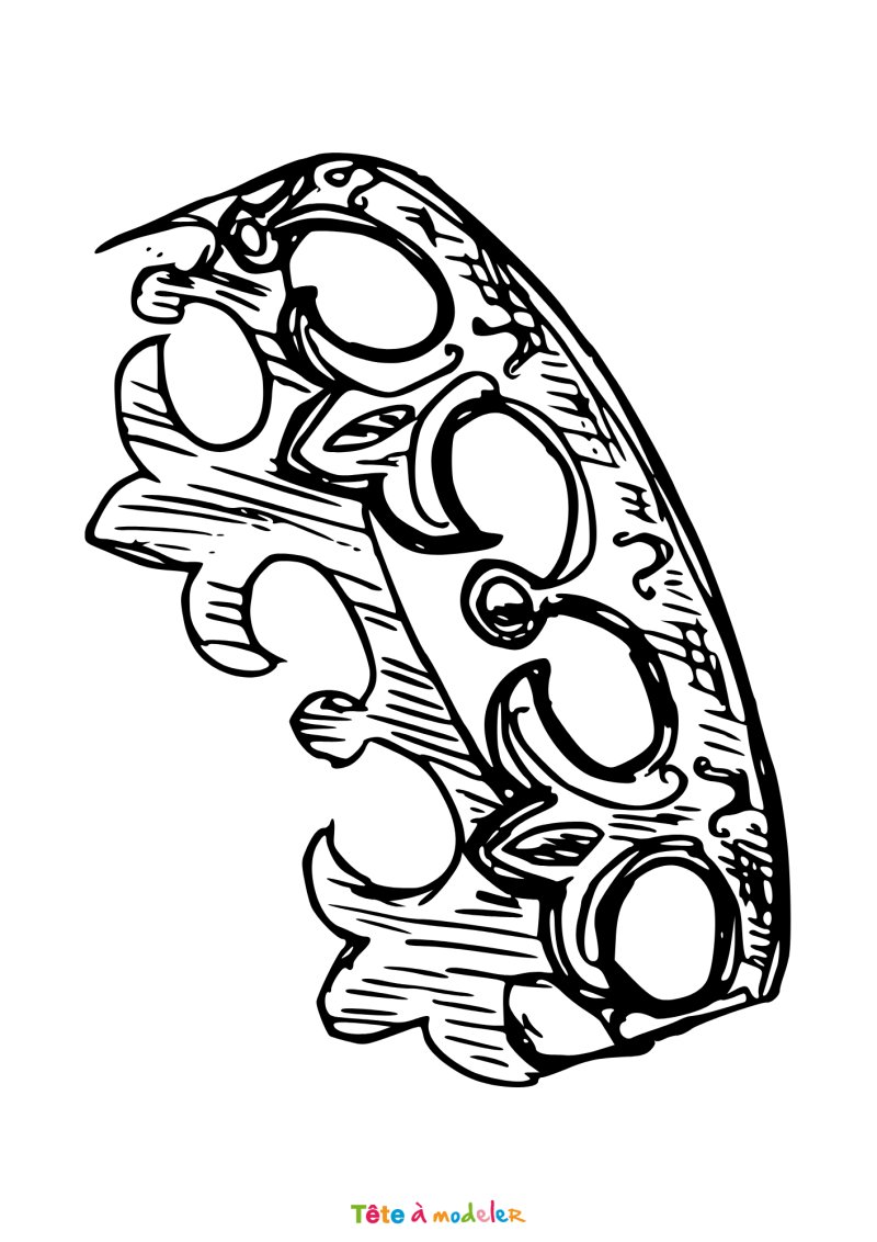 Coloriage d'une couronne en pdf
