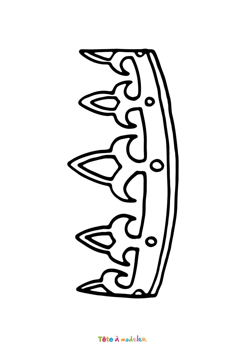 Coloriage d'une couronne simple