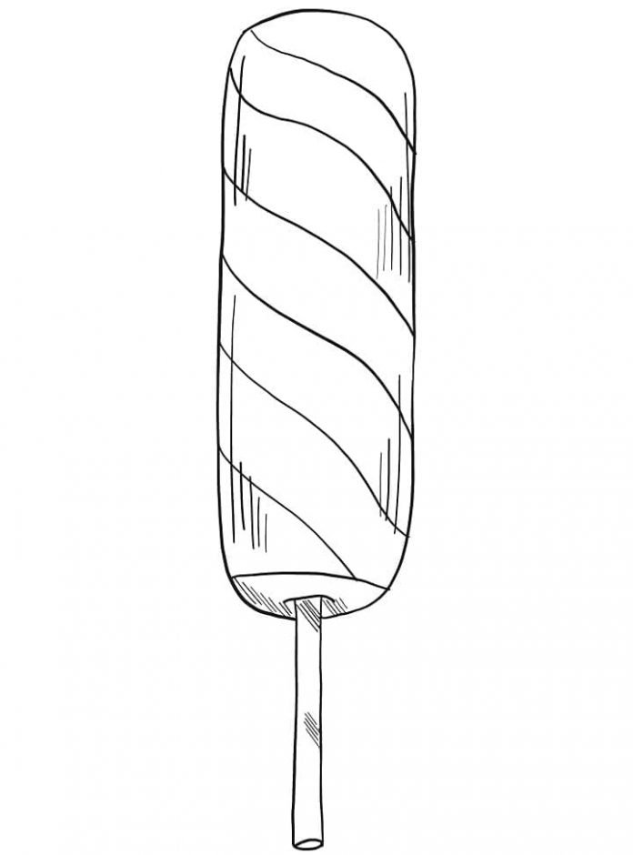 Coloriage d'une glace à l'eau