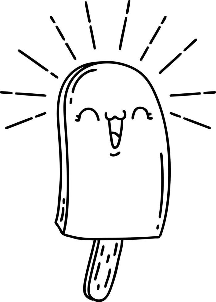 Coloriage d'une glace stylée