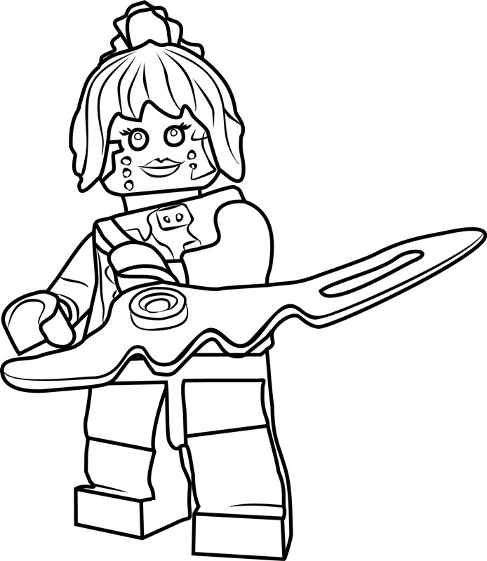 Coloriage d'une Ninjago fille