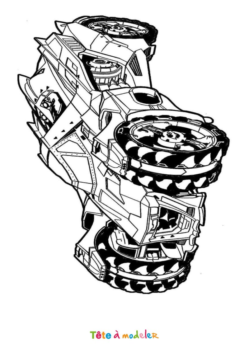 Coloriage d'une voiture Rocket League