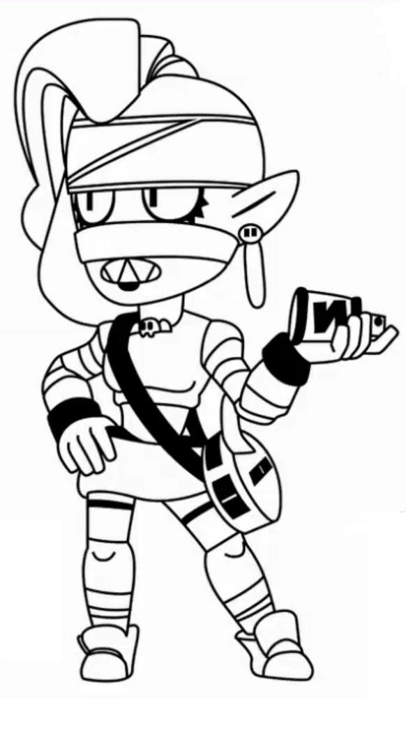 Coloriage Elise de Brawl Stars