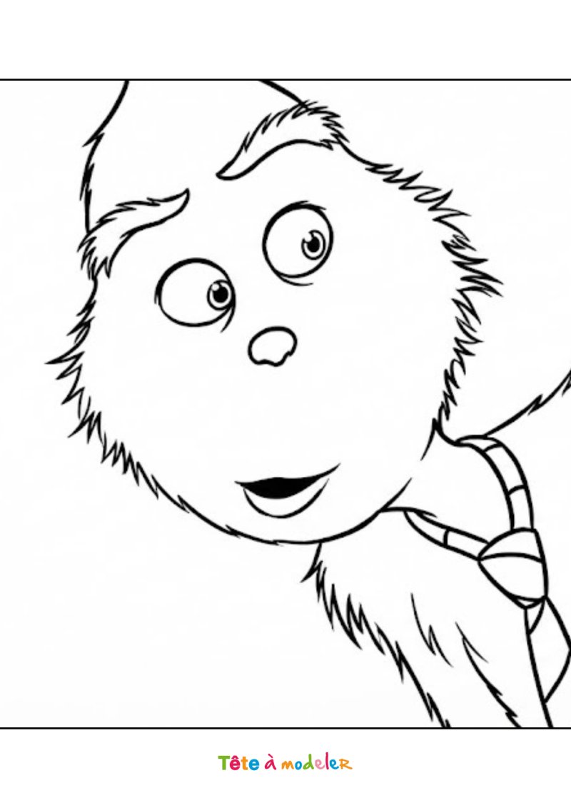 Coloriage facile du Grinch