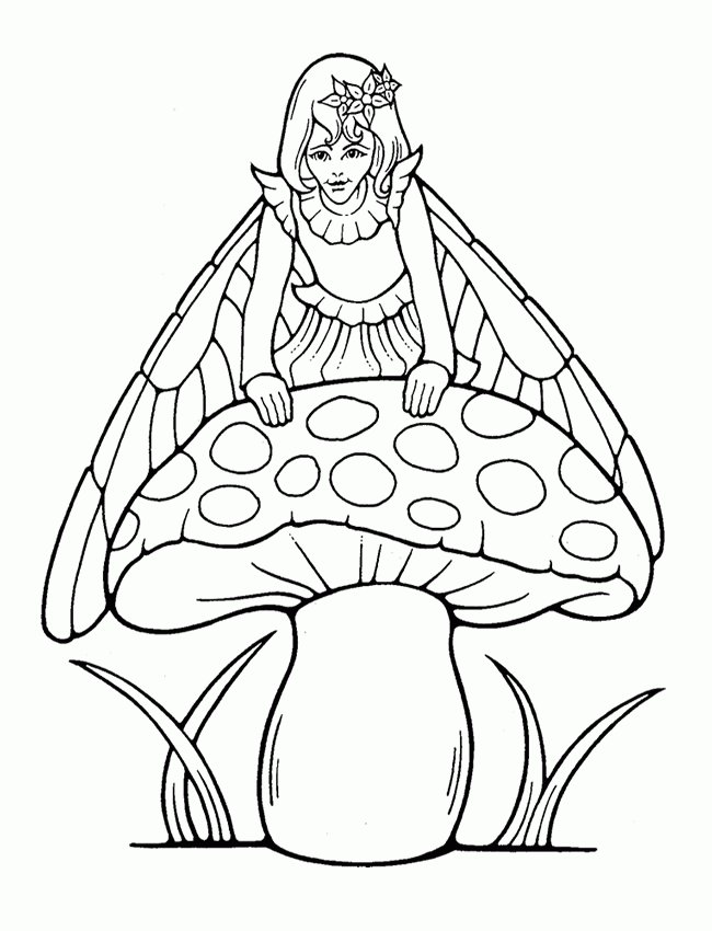 Coloriage fée #4