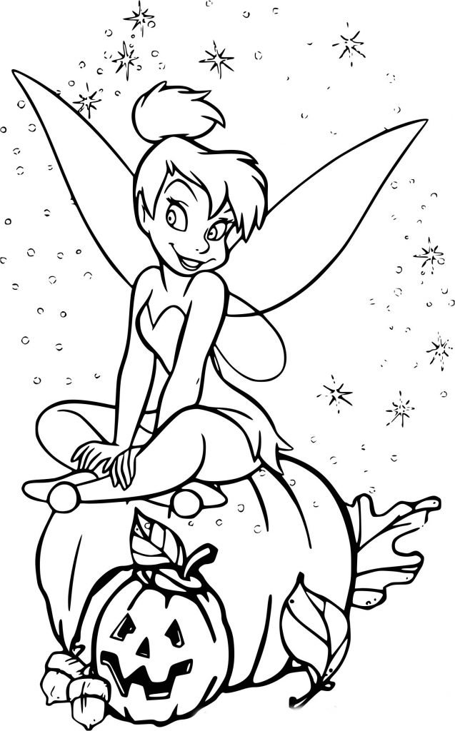 Coloriage fée clochette #4