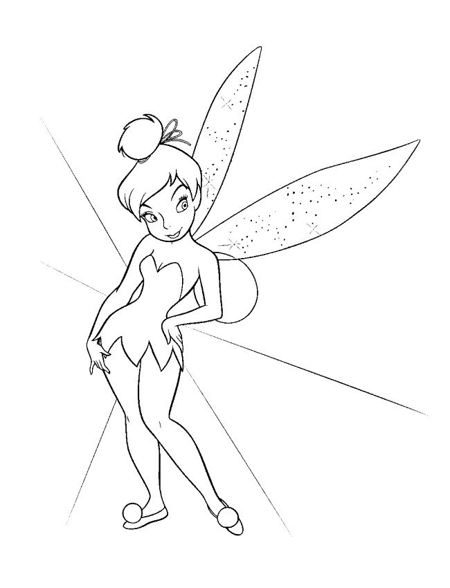 Coloriage fée clochette #5