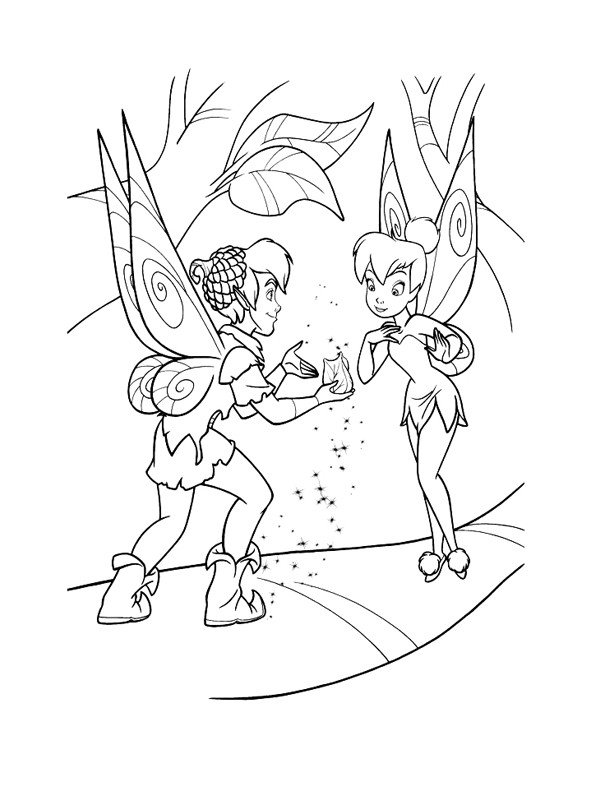 Coloriage fée clochette #6
