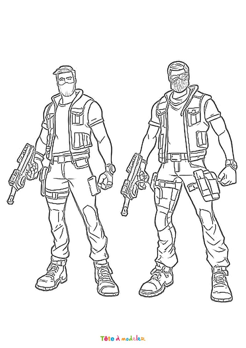 Coloriage Fortnite gratuit