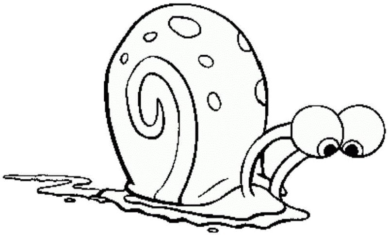 Coloriage Gary de Bob l'éponge