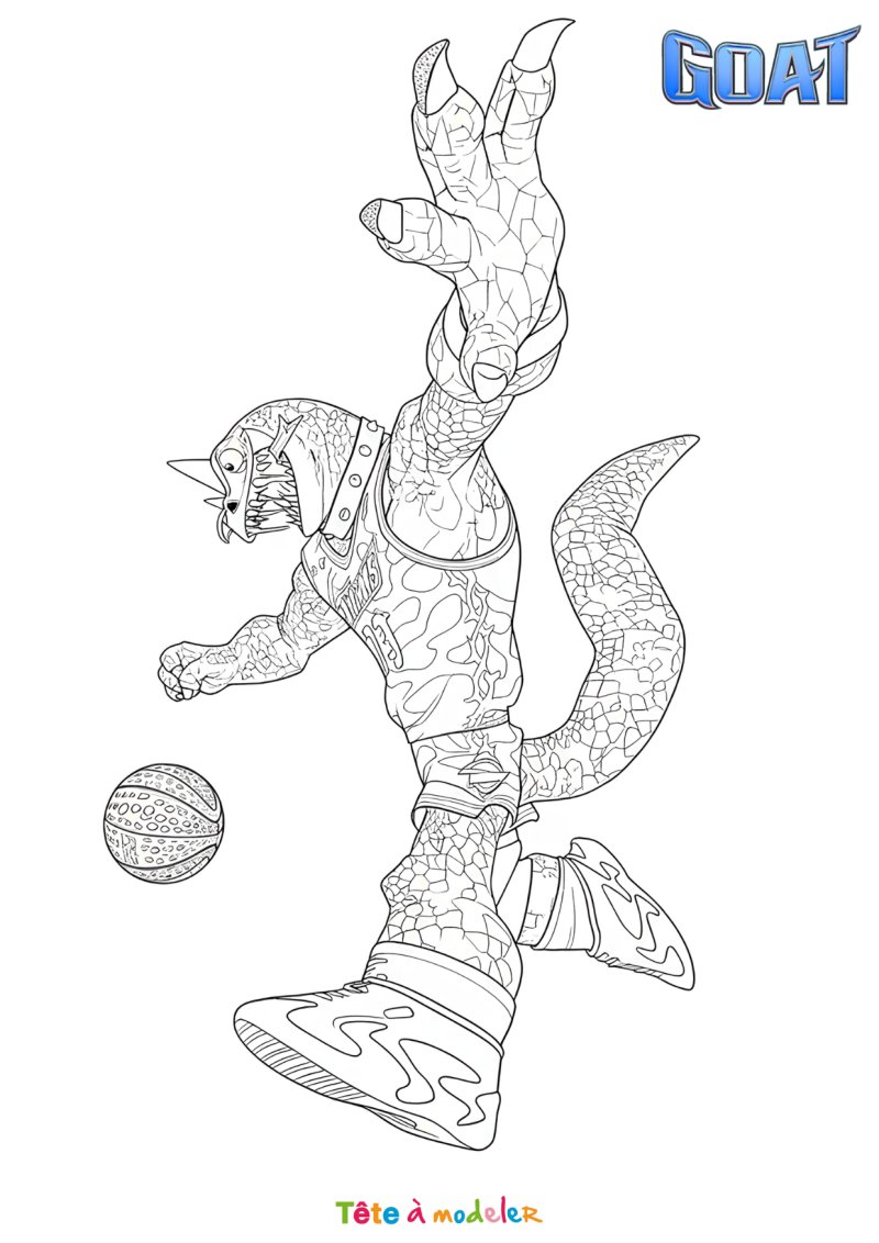 Coloriage GOAT facile