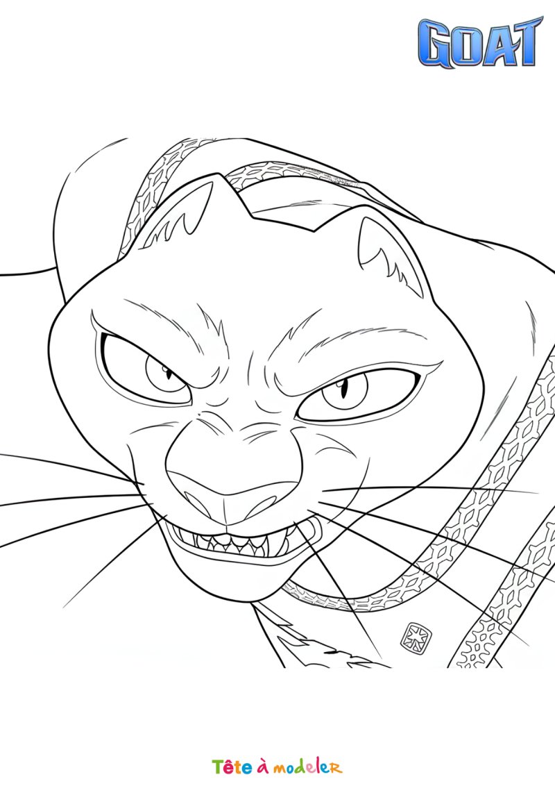 Coloriage goat méchant