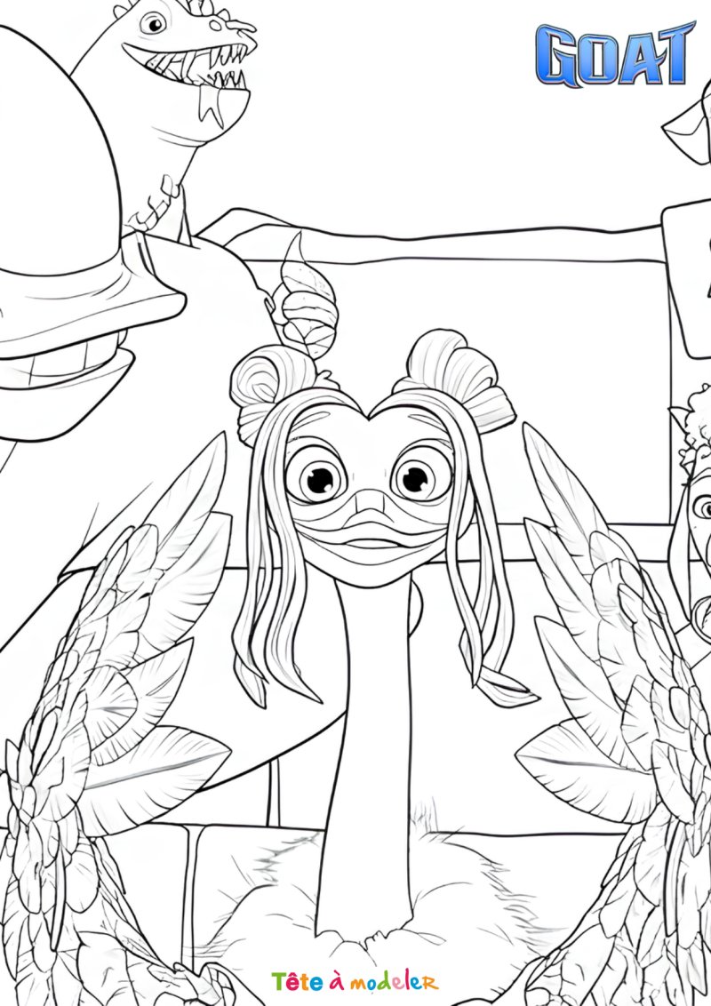 Coloriage Olivia GOAT