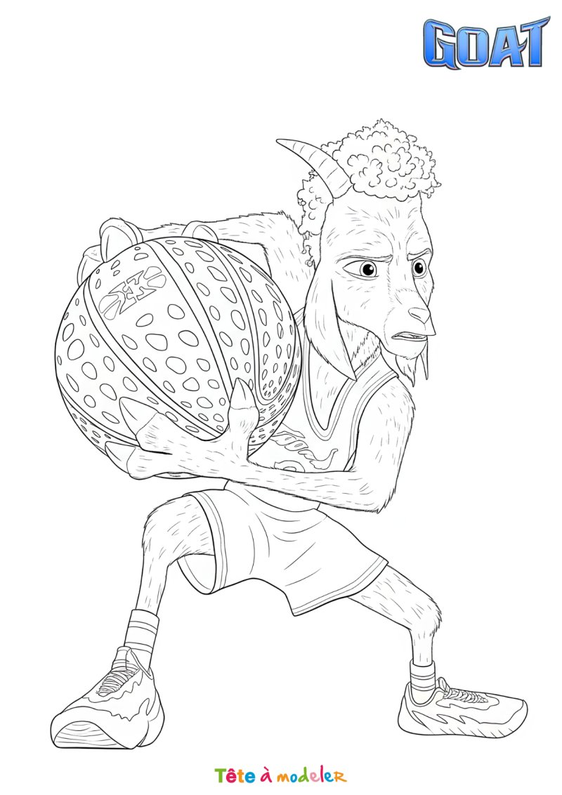 Coloriage GOAT en PDF
