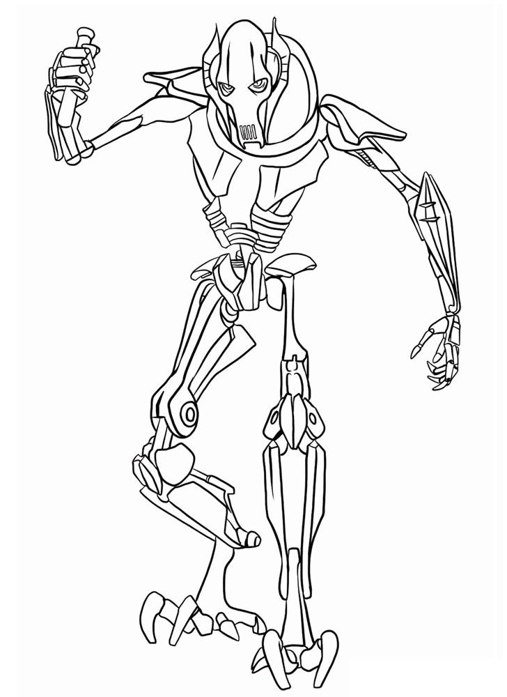 Coloriage grievous