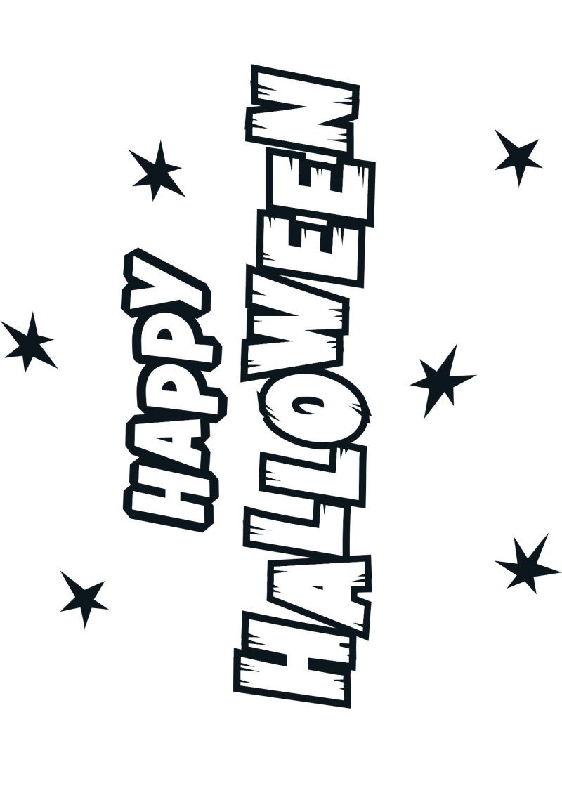 Coloriage Happy Halloween gratuit