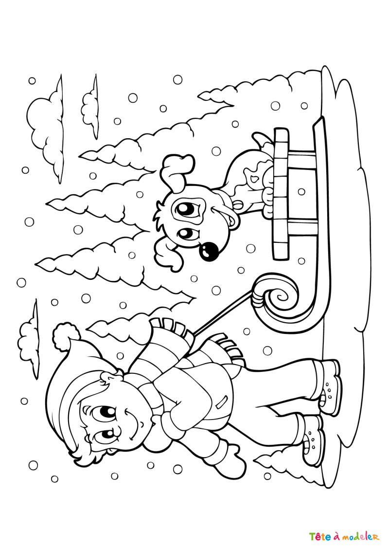 Coloriage hiver #02