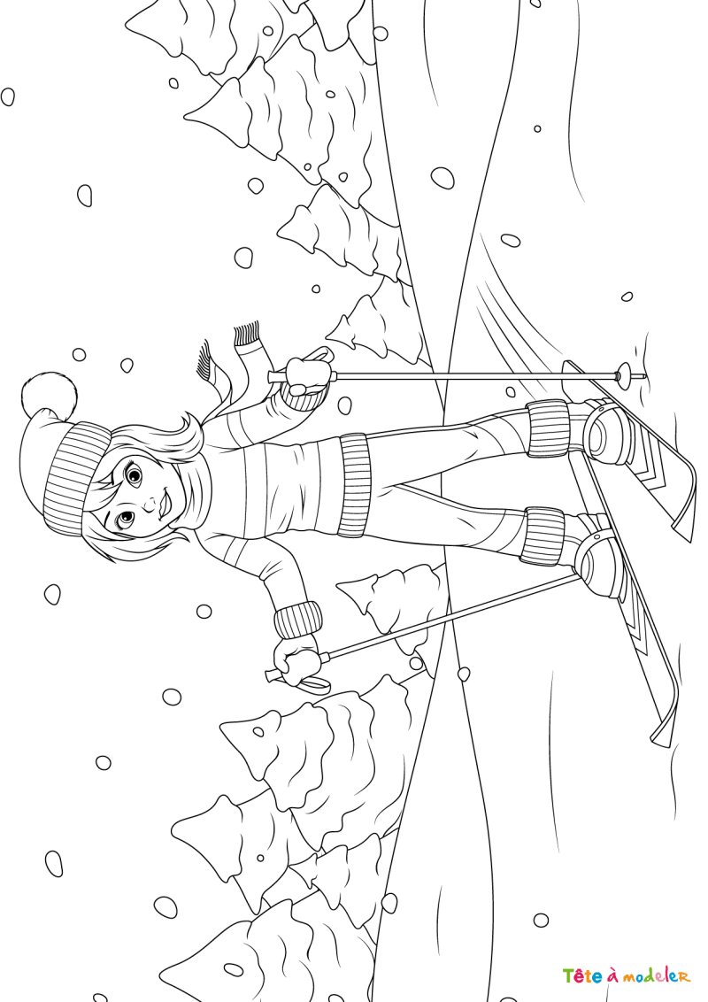 Coloriage hiver #06