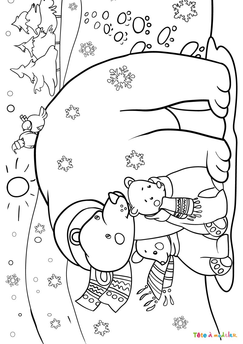 Coloriage hiver #07
