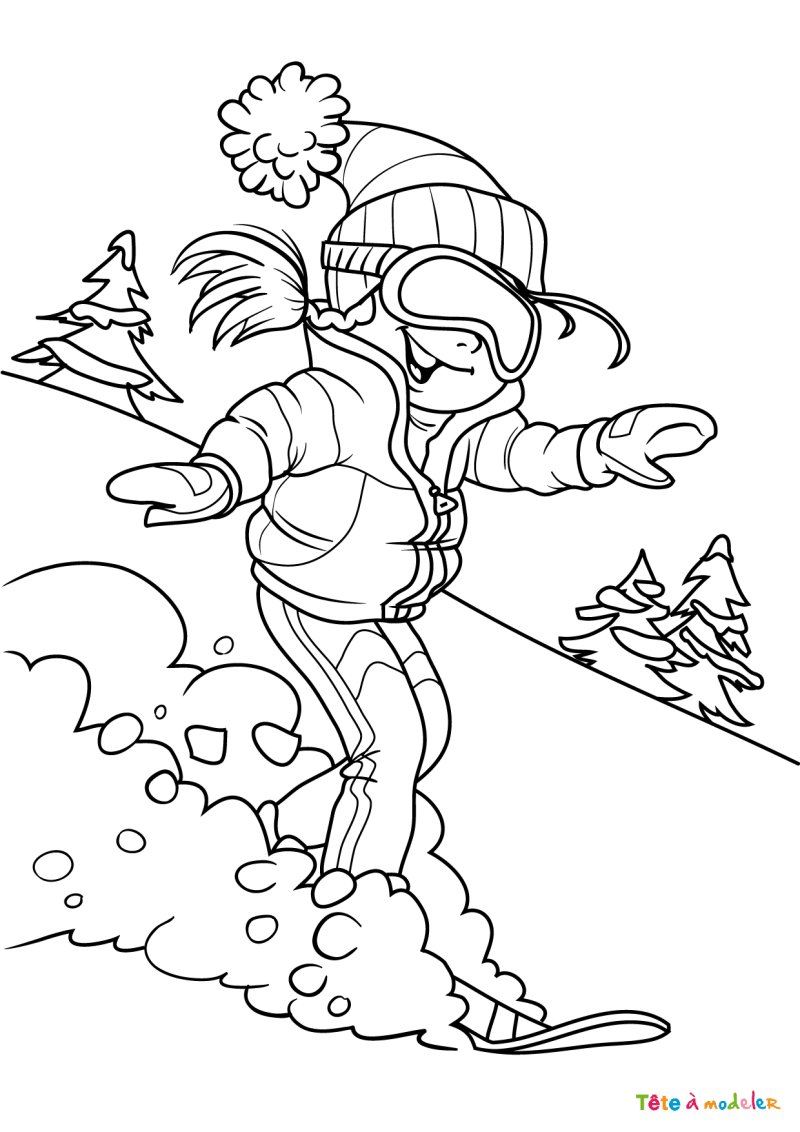 Coloriage hiver #08