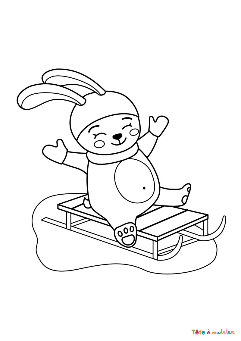 Coloriage hiver #09