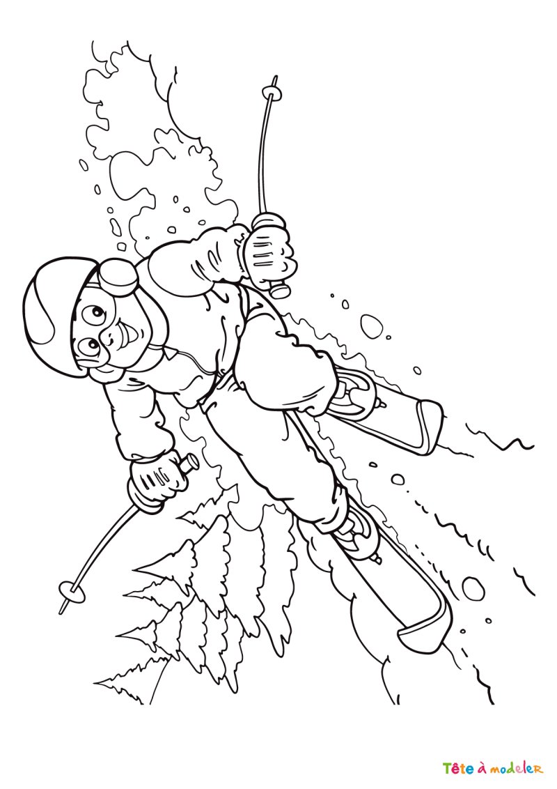 Coloriage hiver #11