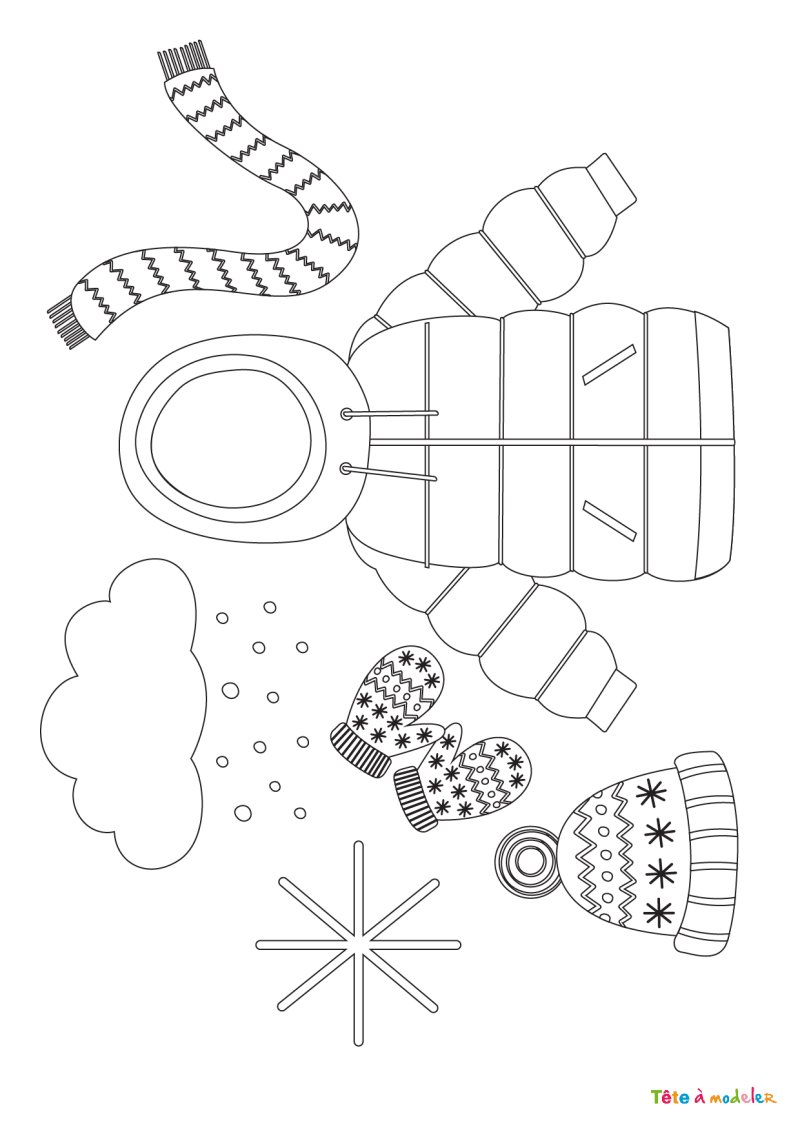 Coloriage hiver #12