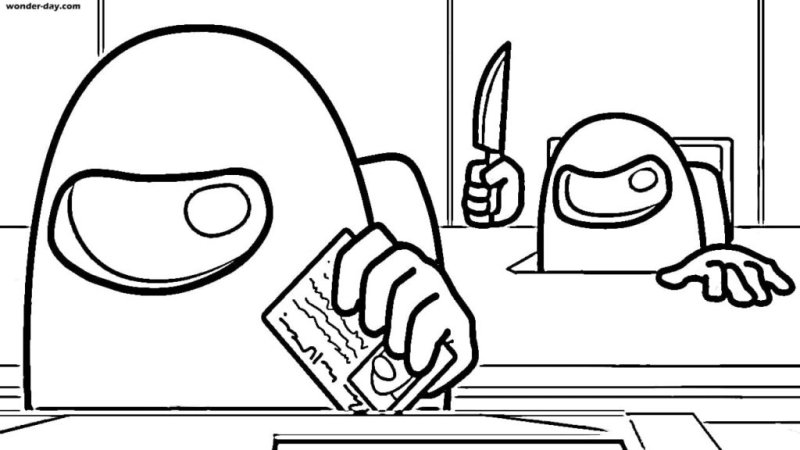 Coloriage imposters Among Us