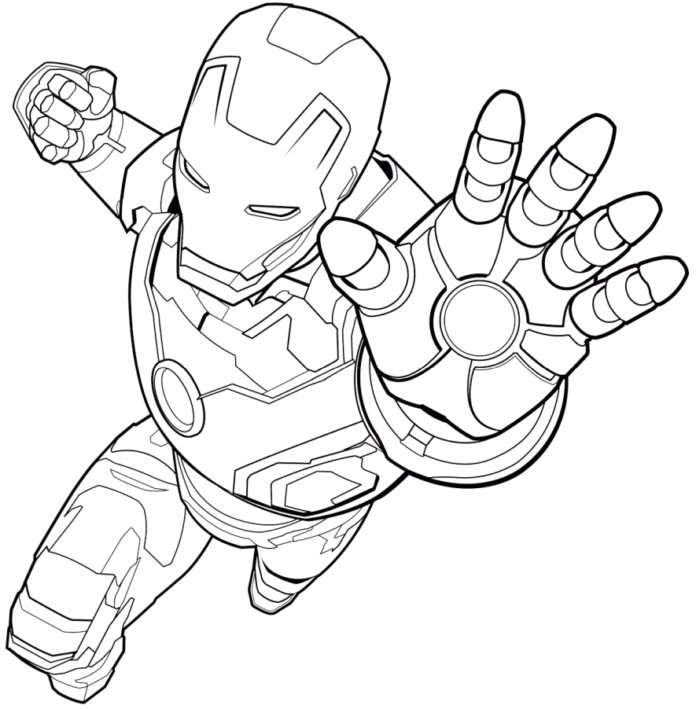 Coloriage Iron Man 