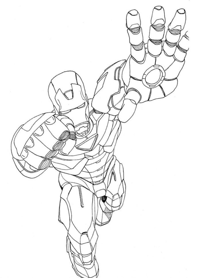 Coloriage Iron Man à imprimer
