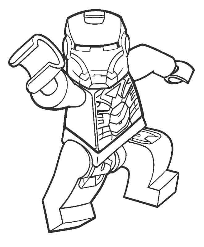 Coloriage Iron Man lego 
