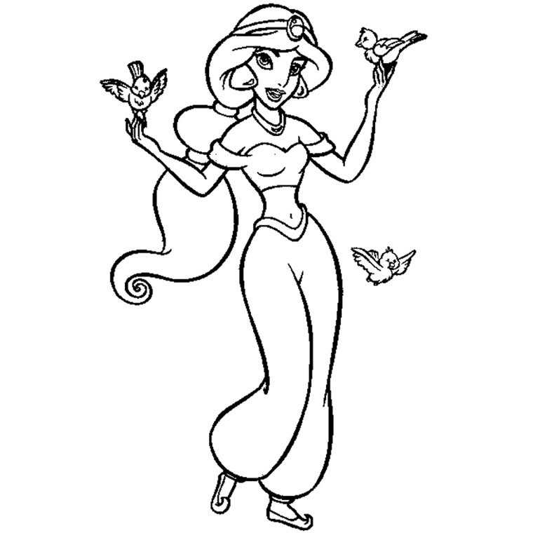 Coloriage Jasmine