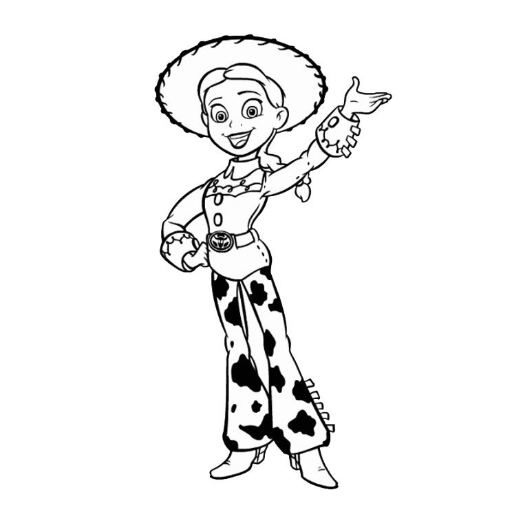 Coloriage Jessie de Toy Story