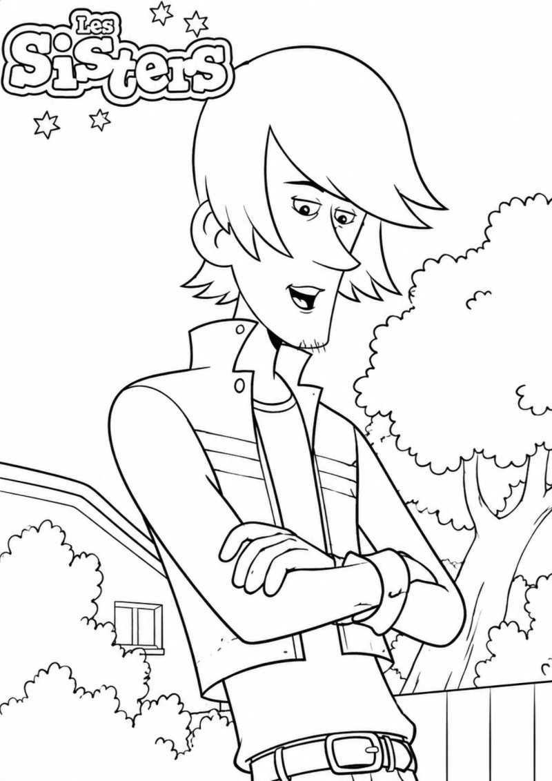 Coloriage de Joy - Les sisters