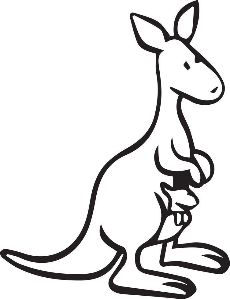 Coloriage kangourou maternelle
