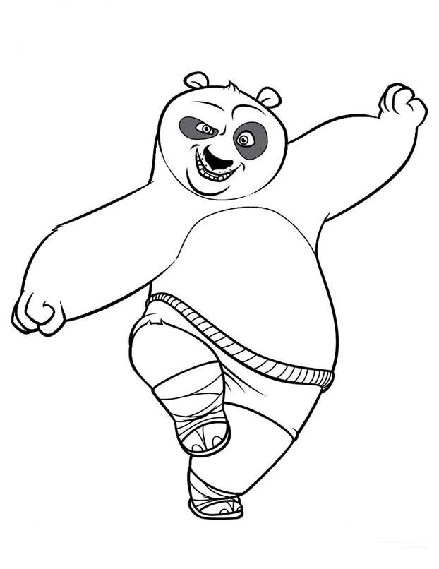Coloriage Kung Fu panda