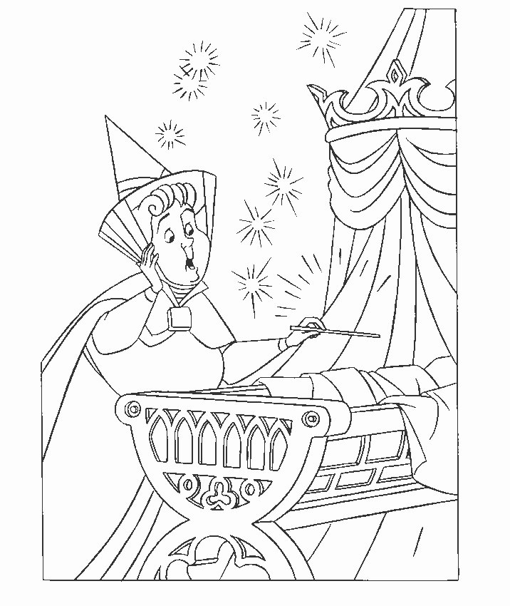 Coloriage La Belle au bois Dormant  #2
