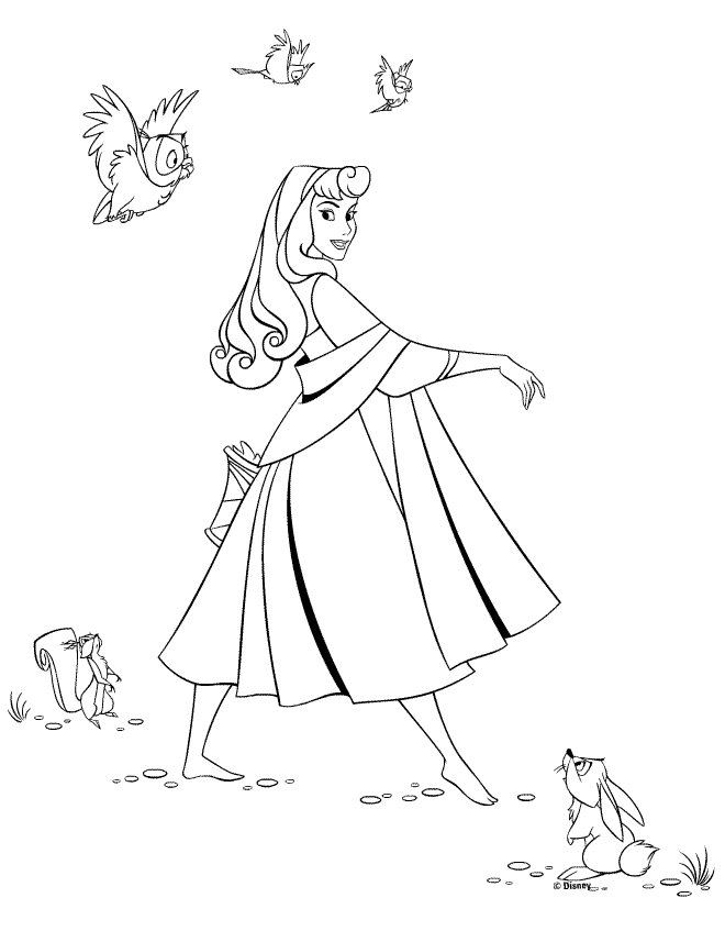 Coloriage La Belle au bois Dormant  #3
