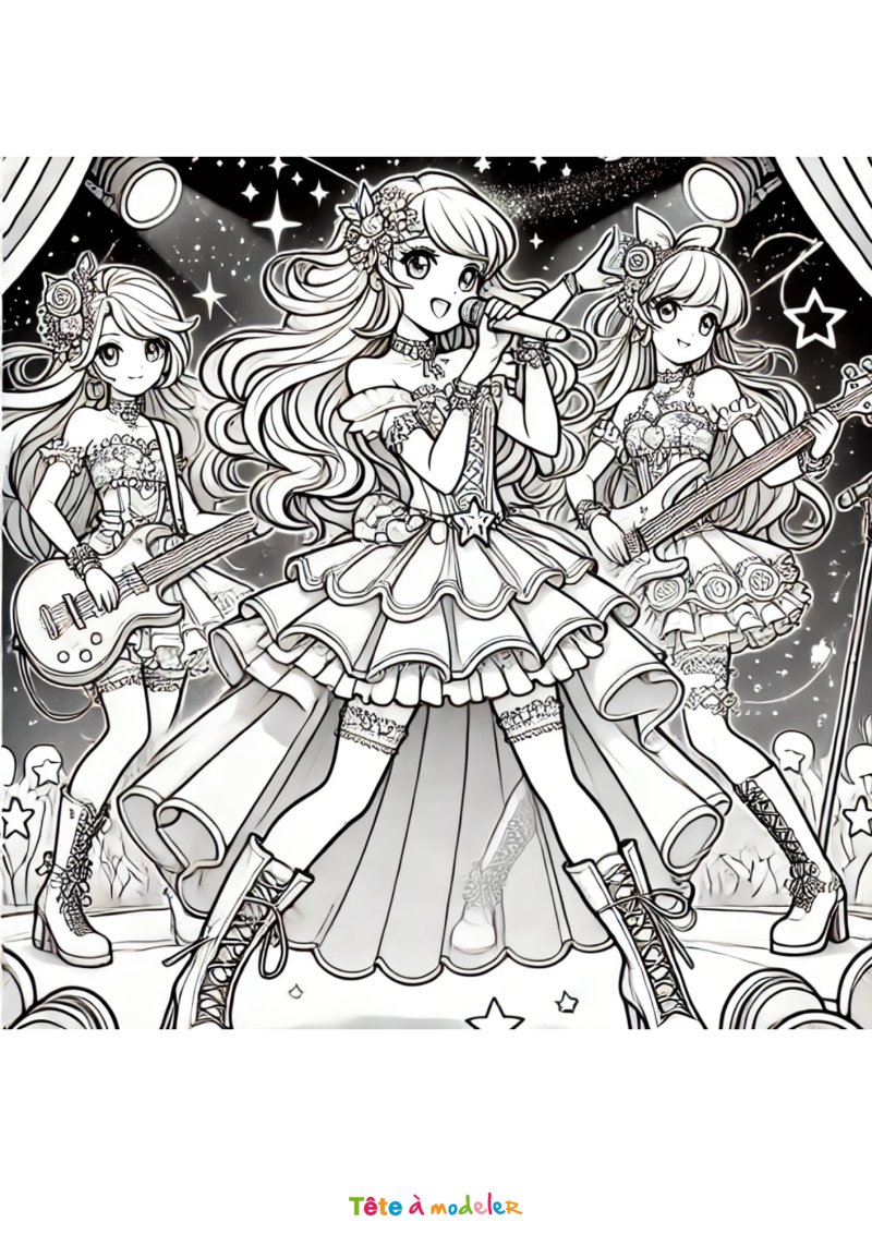 Coloriage LoliRock gratuit