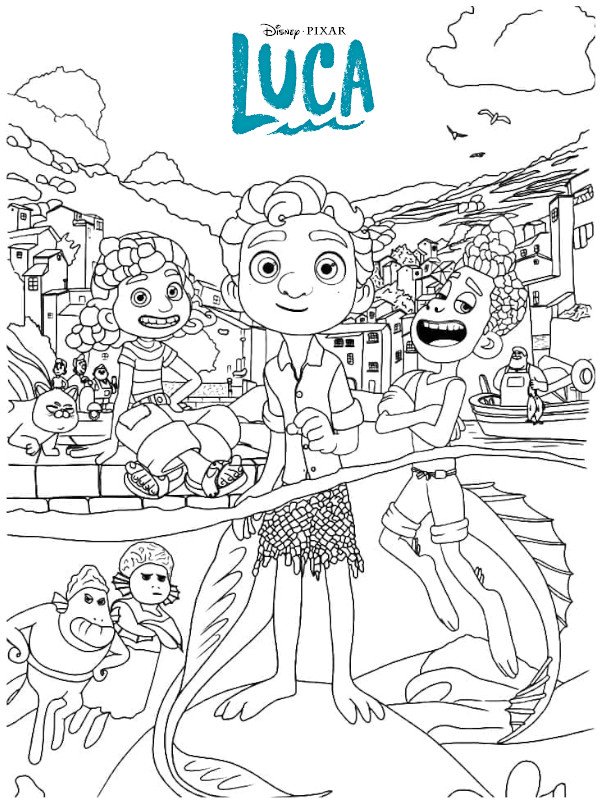 Coloriage Luca gratuit