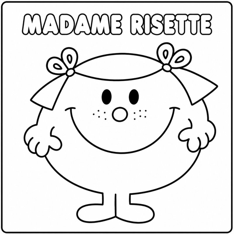 Coloriage de Mme Risette