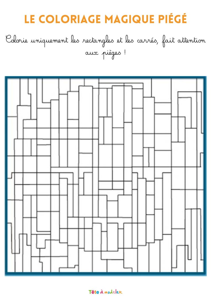 Coloriage magique avec rectangles