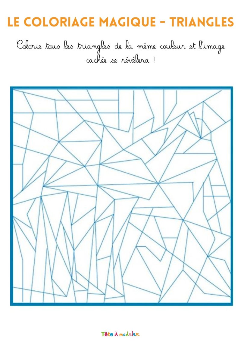 Coloriage magiques sur les triangles
