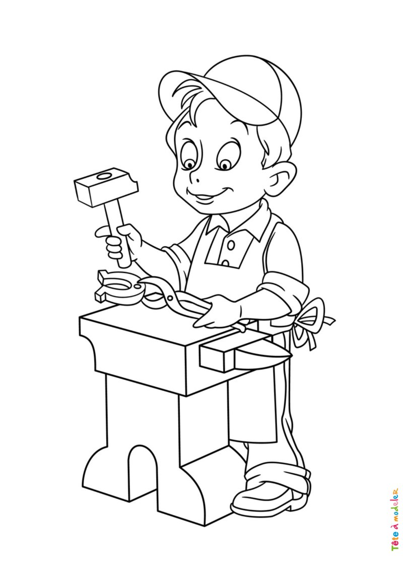Coloriage maréchal ferrand