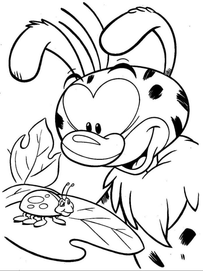 Coloriage Marsupilami en ligne